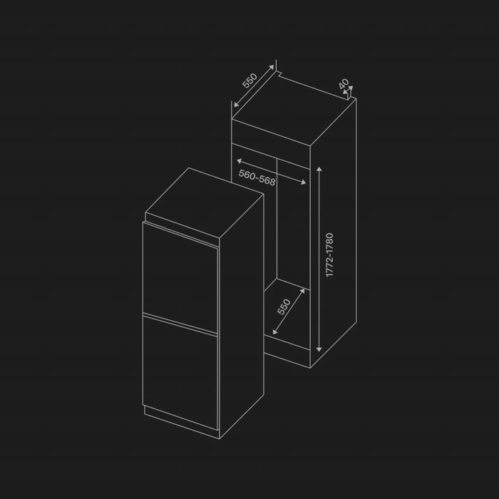 Hofmann Встраиваемый холодильник