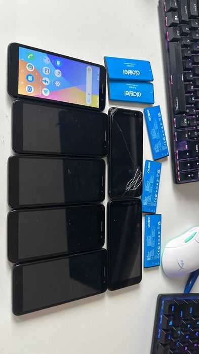 Lot 7 Telefoane Alcatel One Touch - Functionale, Baterii Umflate