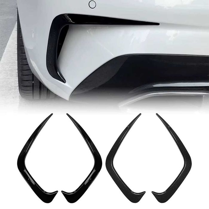 Set Extensii Ornamente Prelungiri Simple Bara Spate BMW G20 G21, Negru