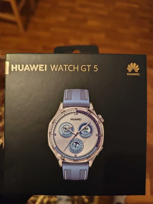 Смарт часовник HUAWEI WATCH GT 5 BLUE VLI-B19W Blue Woven Strap 46 MM,