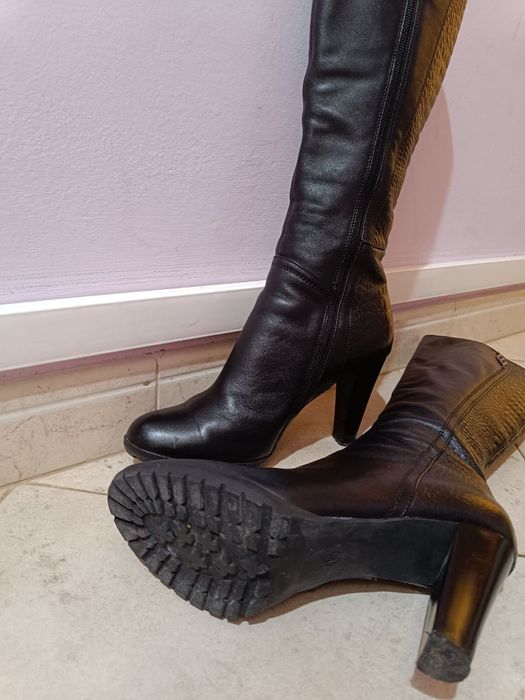 Дамски ботуши от естествена кожа, номер 38