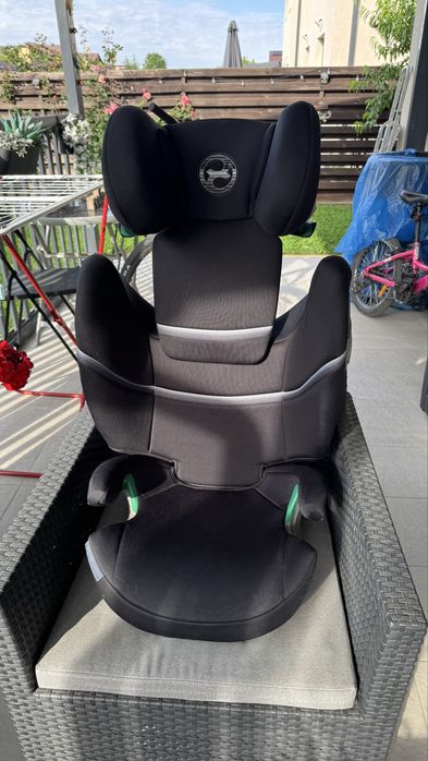 Scaun auto CYBEX Solution S2 i-Fix, 100 - 150 cm, 3 la 12 ani (15 - 50 kg), Moon Black