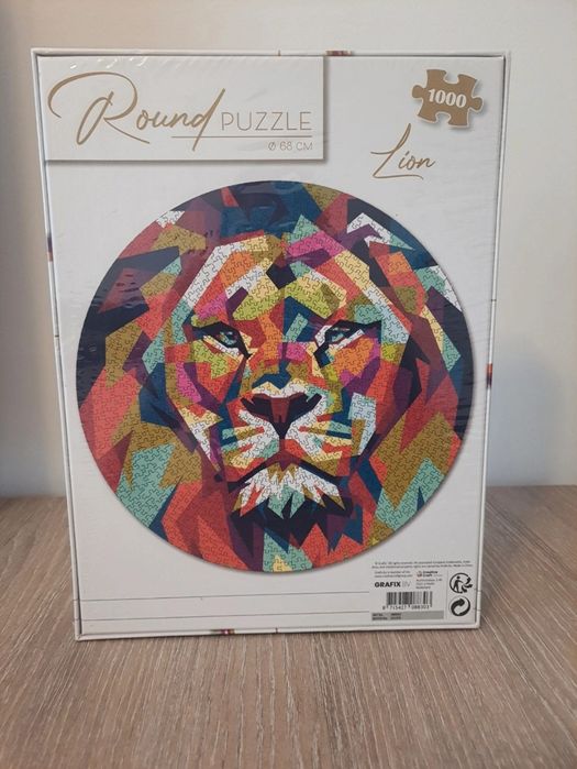 Puzzle rotund 1000 piese - nou, sigilat in cutie