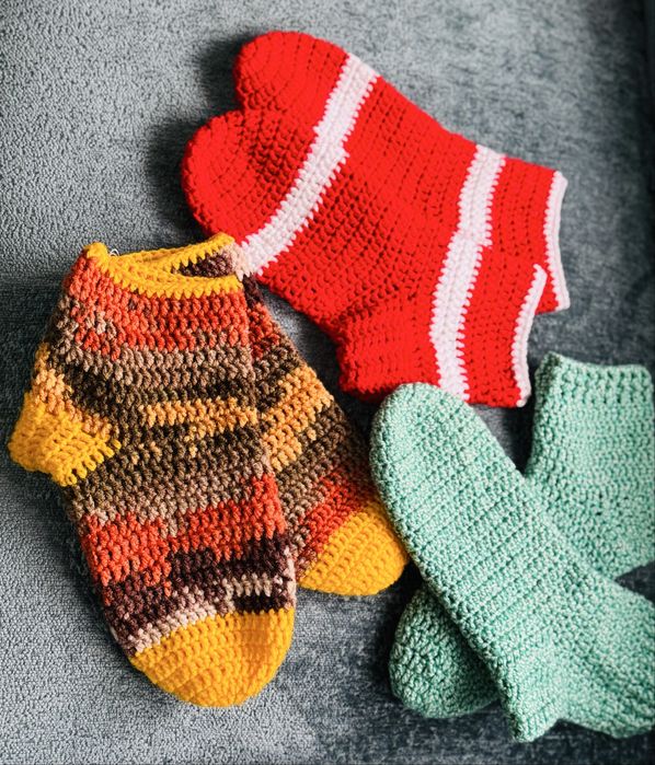 Ciorapi grosi realizati manual