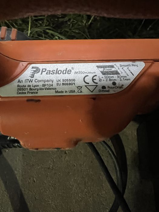 Pistol cuie lemn paslode im350