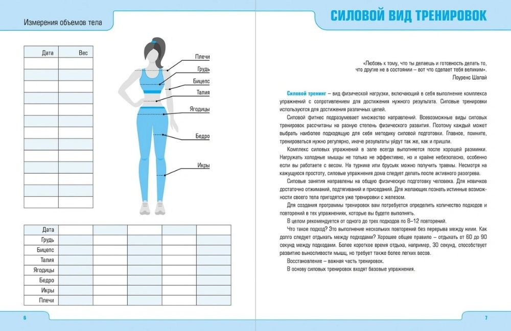 Фитнес-дневник Hatber "Work harder"