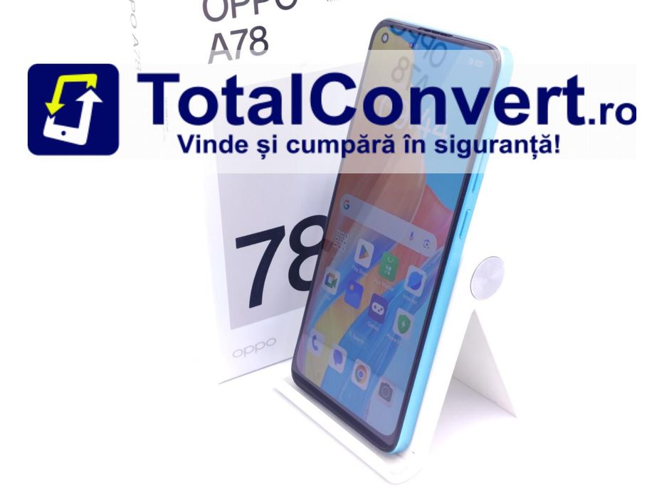 Oppo A78 4G 128GB Aqua green 8GB Dual SIM, Garantie 24 luni | #D89661