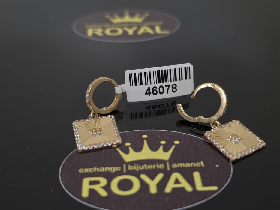 Bijuteria Royal: Cercei aur 14k/3.45 gr