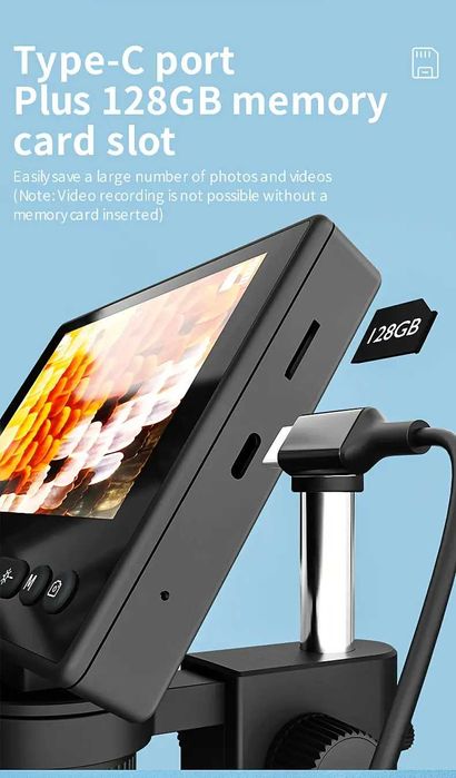 Цифров микроскоп 4.5 Inch дисплей електронен микроскоп електроника