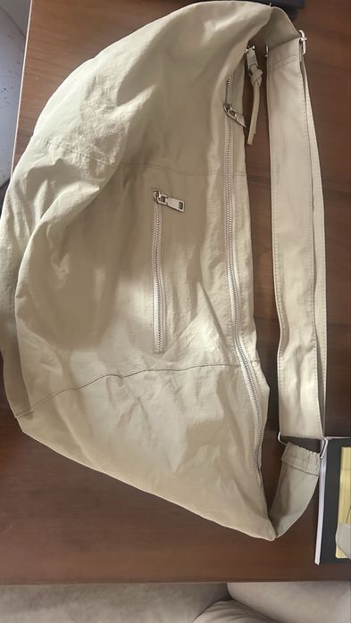 Сумка шоппер молочного цвета