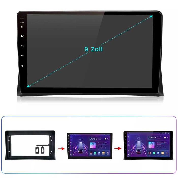 Мултимедия Двоен дин за VW Multivan T5 Volkswagen навигация с Android