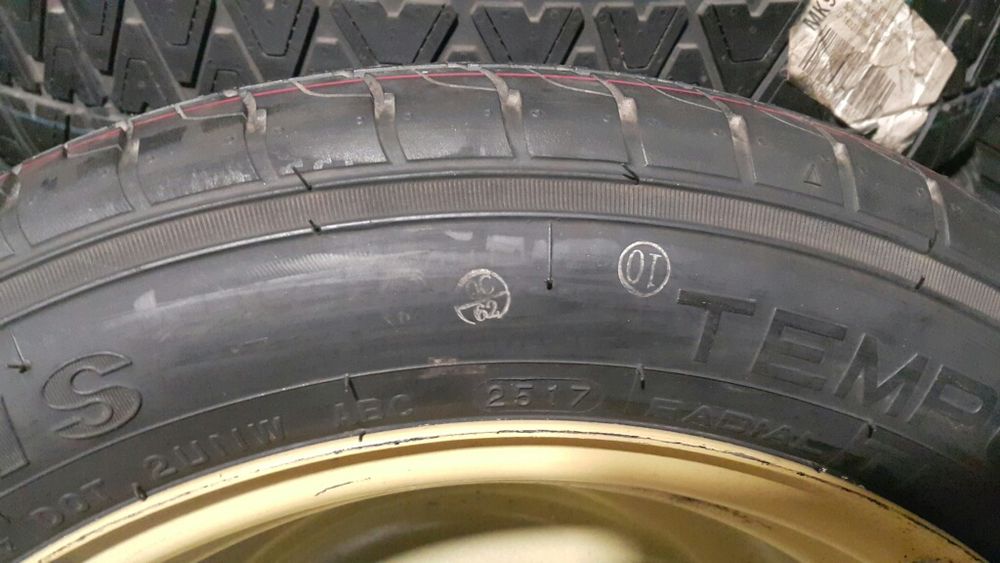 Резервна гума патерица 15 и 16цола 5х114.3 за хонда, мазда, нисан