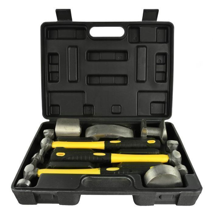 Trusa de ciocane si stecluri pentru tinichigerie auto 7 piese