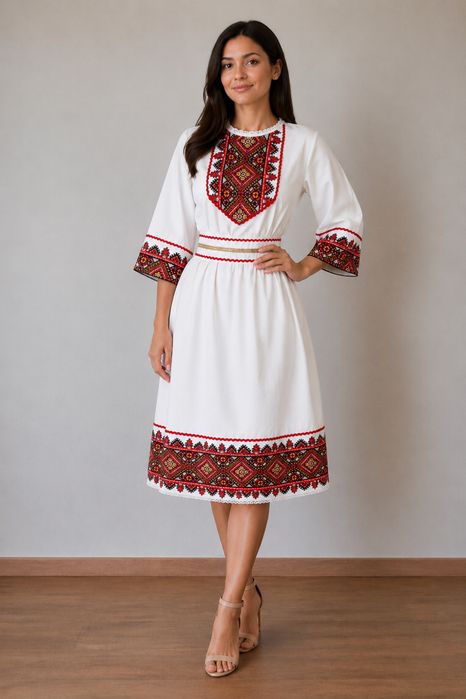 Рокля с народни моглтиви / риза с шевици
