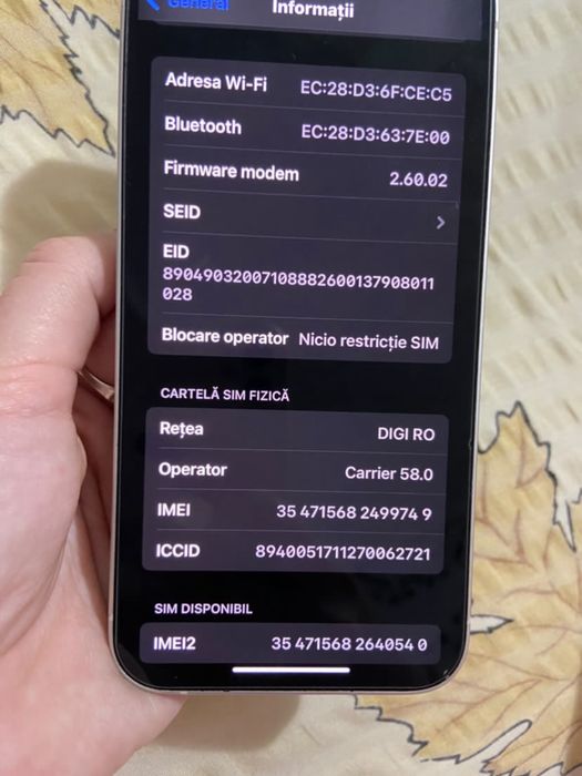 Iphone 14 simplu alb