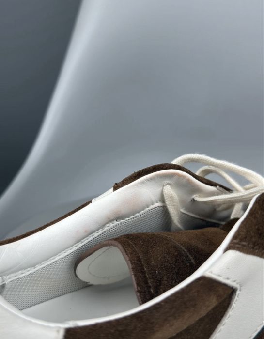 Sneakers de Lux Ermenegildo Zegna – Piele Întoarsă Maro 43,5