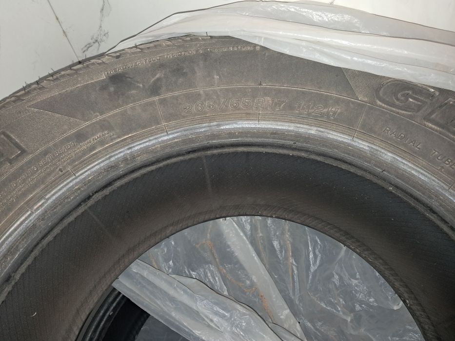 Продам шины летние на17/  265/651
