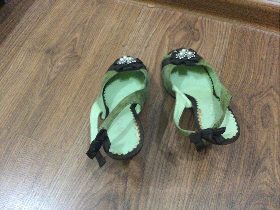 Туфли замшевые бежевые