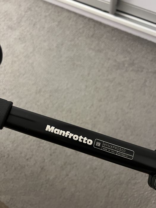 Monopied video fluid cu baza Fluidtech, Manfrotto MVMXPRO500