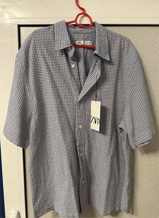 Риза с къс ръкав Zara
