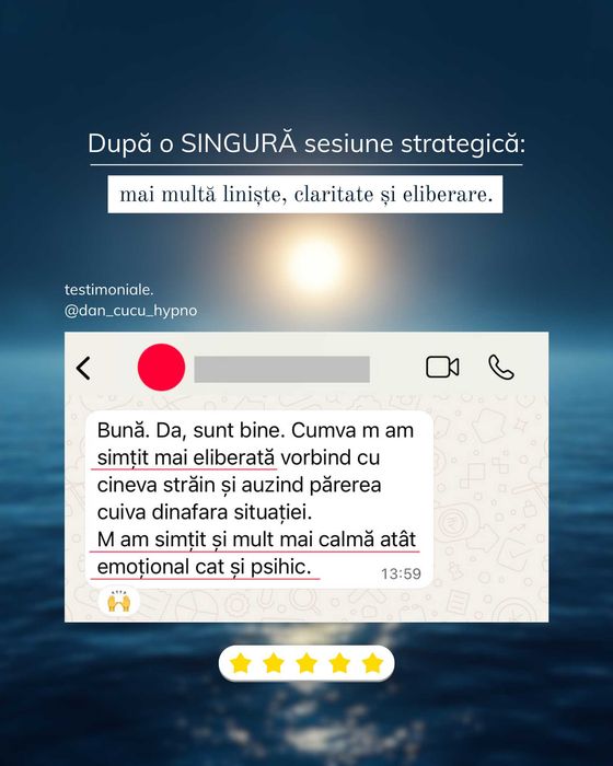 Psiholog online | Hipnoterapeut | Garanția rezultatului