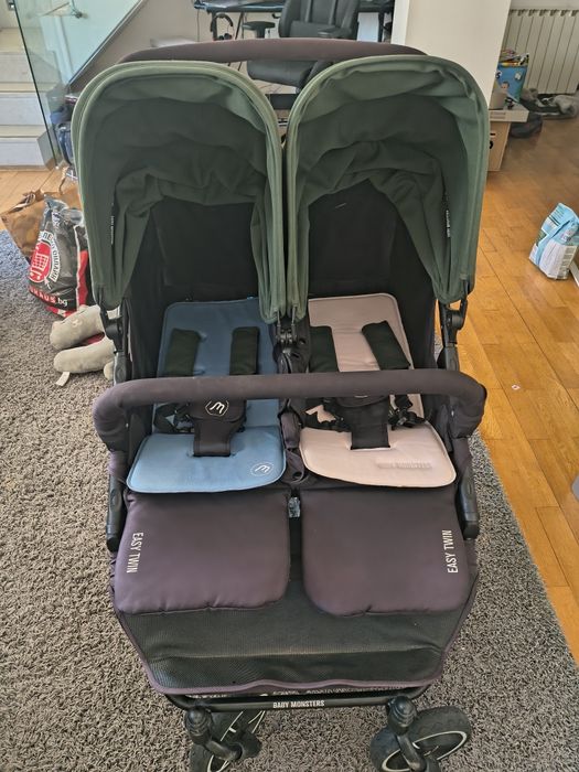 Количка за близнаци Baby Monsters Easy Twin 3