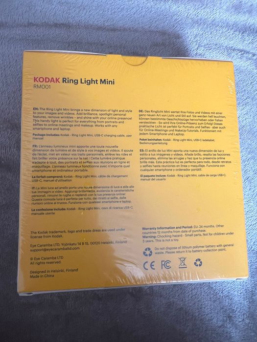 Foto Lampa Circulara, diametru 10cm, pentru telefon, Selfie, Kodak