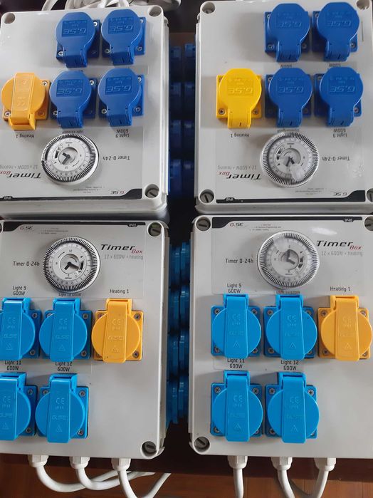 G.S.E. timer box 12x600w + heating