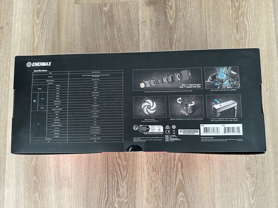 Cooler CPU AIO Enermax LIQMAXFLO 420mm ARGB, negru, sigilat