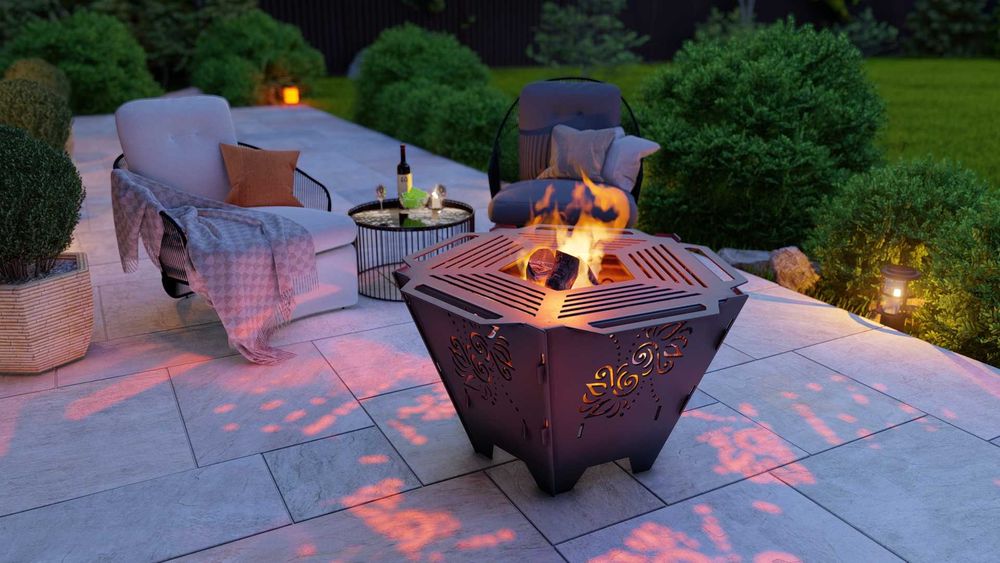 Focar grădină design premium – modele decupate in CNC – oțel gros