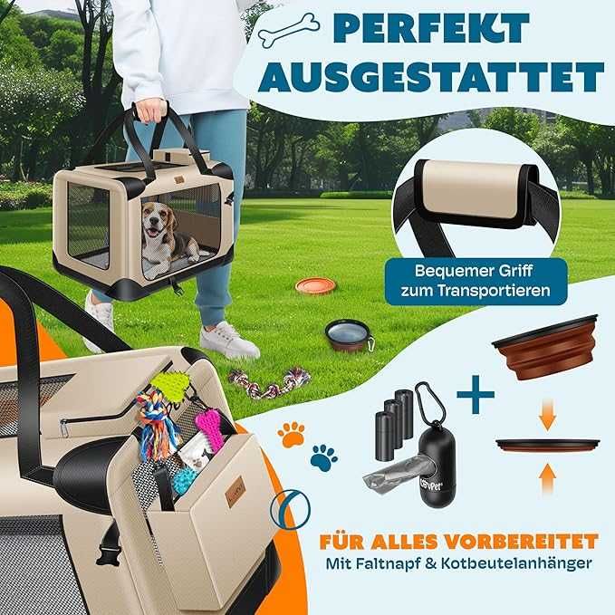 Транспортна чанта за кучета Lovpet®, транспортна кутия за кучета