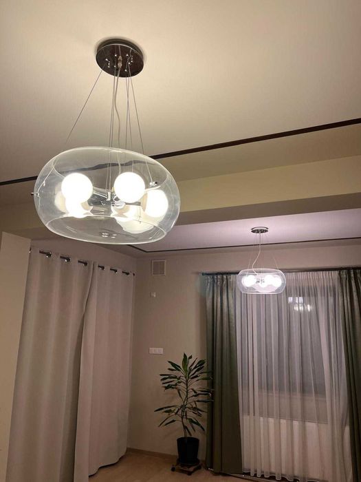 Lustră de interior AUDI-10, 5 x E27, IDEAL LUX, Argintiu, transparenta