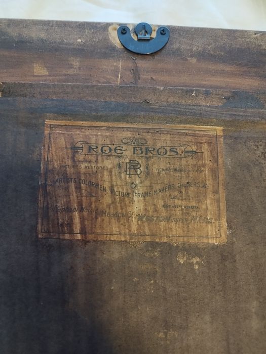 Страхотна картина портрет масло 19век