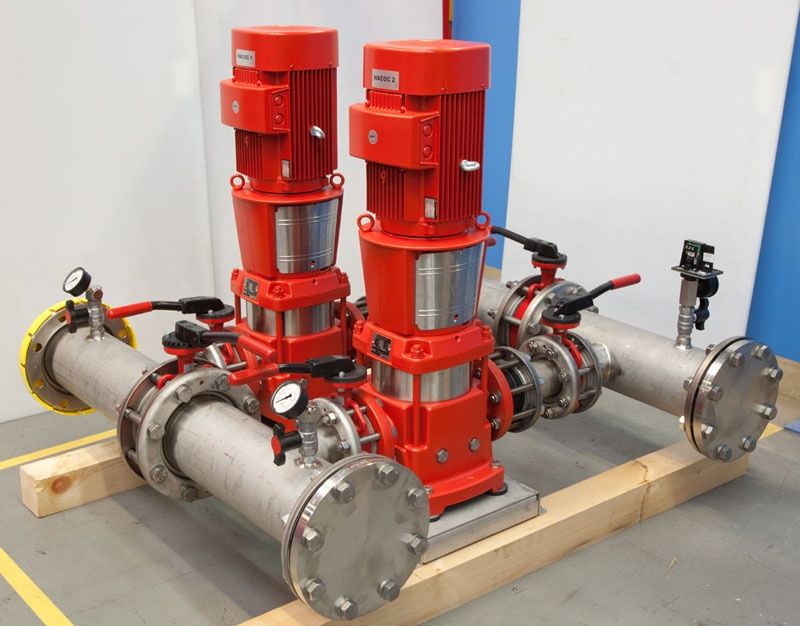 Насосные станции и системы пожаротушения в блочно-молульном корпусе EX