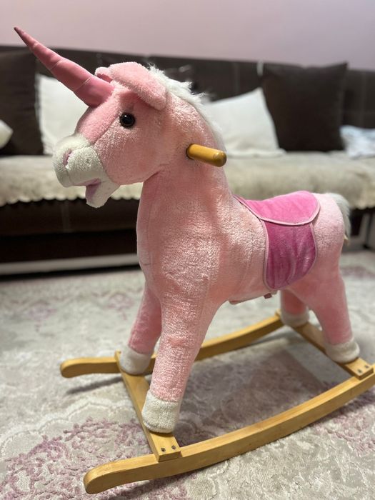 Дървена Люлка Еднорог