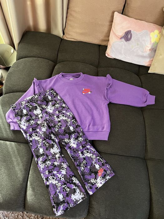 Nike детски суитшърт с принт и панталон - 2 части