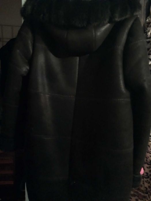 Дублёнка натуральная. Опушка норка.