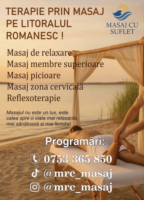 Masaj - Eforie Sud, Eforie Nord, Agigea, Tuzla, Costinesti,