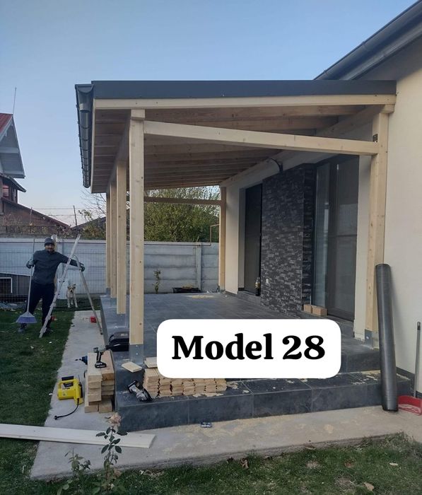 Terase, Foișoare, Pergole, Magazii, totul din lemn + tabla și acceso