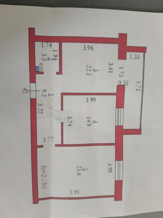 Продам 2-х комнатную квартиру.