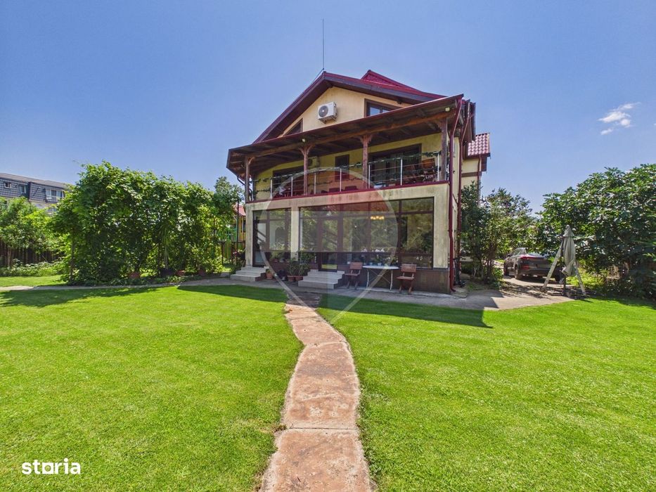 Vilă 10 camere + spațiu comercial | teren 1.300 mp | Otopeni 23 August