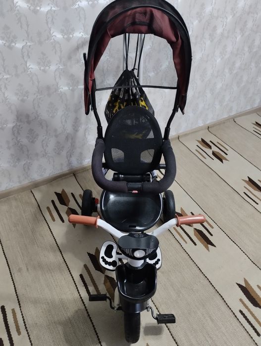 Вело-коляска с родительской ручкой