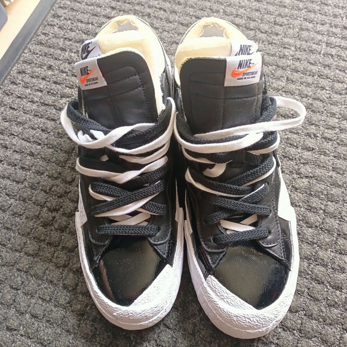 Adidași NIKE Sacai, alb -negru,nr 45,  ca noi