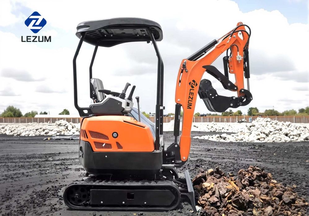 LEZUM DY18 Mini excavator, nou-nouț, motor Kubota, preț redus.