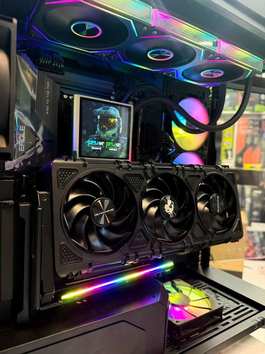PC Ryzen™ 9 9950X3D/X870E /RTX 5090/Ram 128GB/SSD 2TB/ AIO Glacier 360 /Sursa 1350W Platinum/Garantie/TVA!