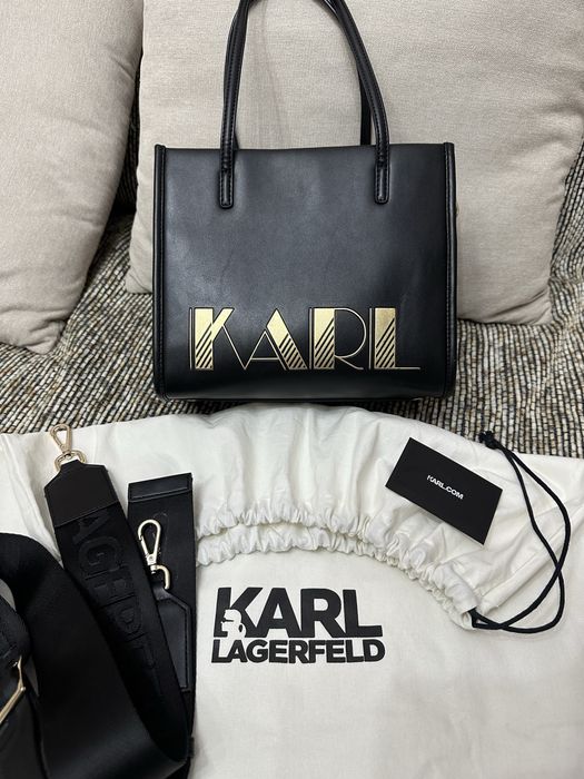 Кожаная сумка Karl Lagerfeld