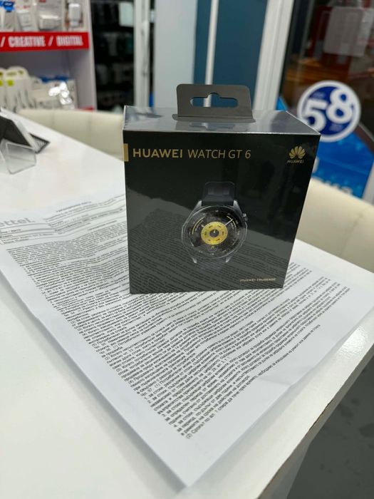 Чисто нов смарт часовник Huawei Watch GT 6 Black 46 MM + гаранция