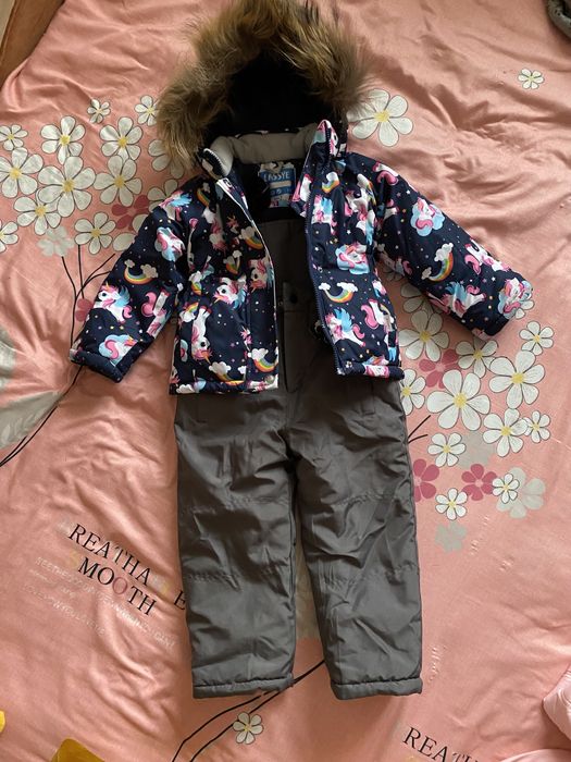 Зимняя куртка комбинезон для девочек. Алматы.
