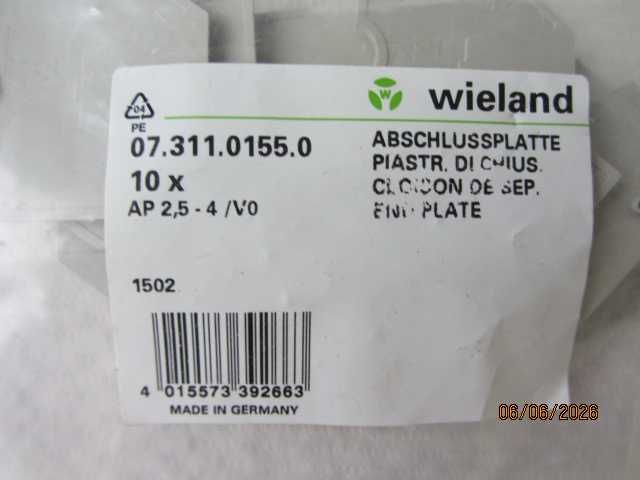Редови клеми WIELAND