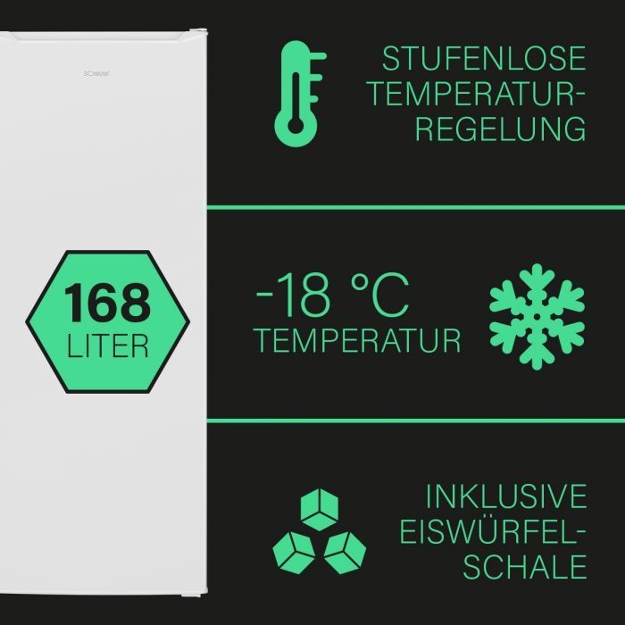 Нов вертикален фризер Боман/Bomann бял